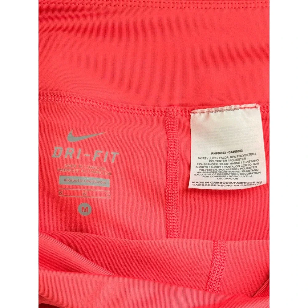 Nike Dri-FIT Tennis Skort Pink Pleated Athletic Skirt Size Medium